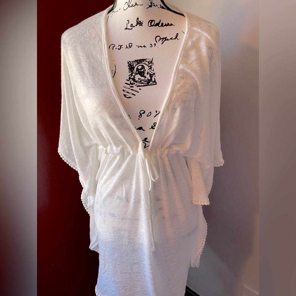 Yellow brand beach cover up size medium